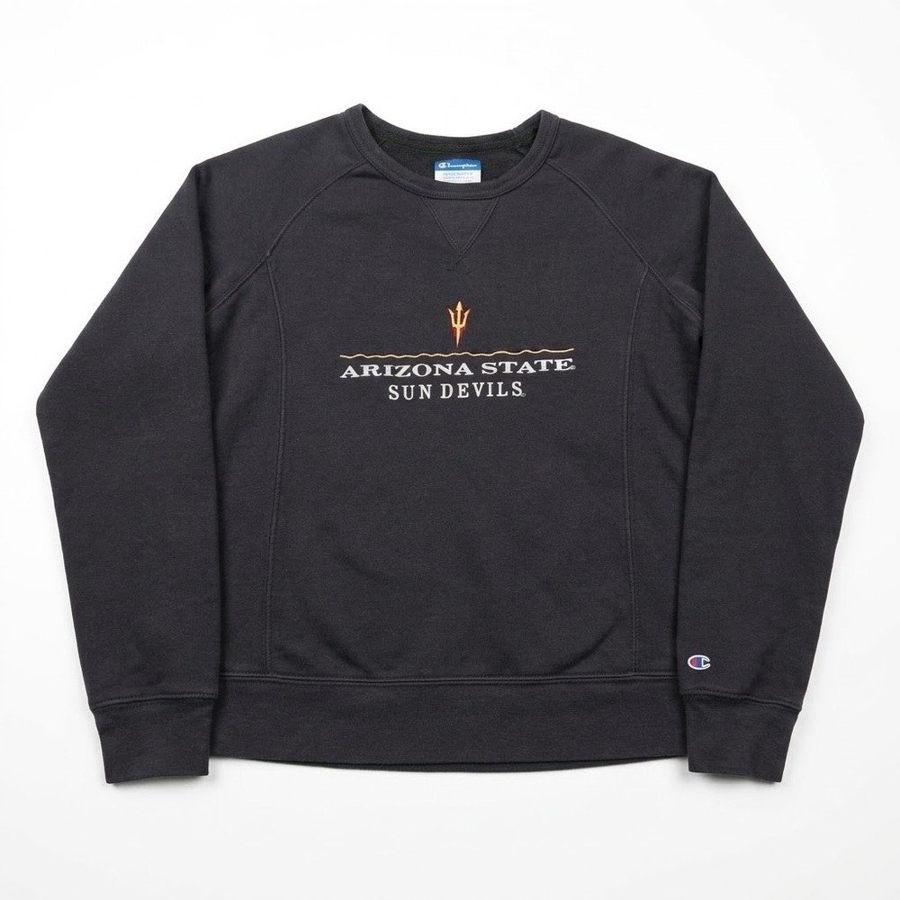 Champion Arizona State Sun Devils Sweatshirt Womens Medium Black ASU Pullover